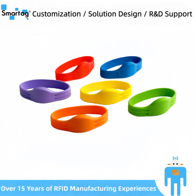 Hot Selling ISO 13.56MHz 213 Mini Tag Silicone RFID Wristband Waterproof Active HF for Child Tracking and Payment