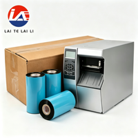 Etiquetas de Papel Couché con Cinta de Resina de Cera de 110x300mm Personalizadas de Fábrica LTLL, Impresión Nítida, Transferencia Térmica, Compatibles con Códigos de Barras