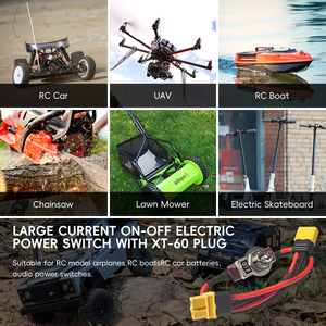 Cao hiện tại Pin giết chuyển đổi với xt30/XT60/xt90/T cắm cho RC bay không người lái esc-chống tia lửa không thấm nước IP67 - Product Image 6