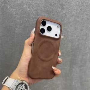 Funda Magnética de Cuero PU de Alta Calidad para Teléfono Móvil iPhone 17 Air 16 15 Pro Max, Funda Trasera Antigolpes de Piel de Oveja Genuina - Product Image 2