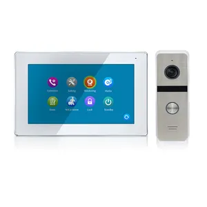 10 "Touchscreen FHD 1080P Video-Tür sprechanlage mit integrierter Bewegungs erkennung für Villa