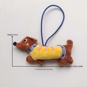 Hot Sale Sausage <b>Dog</b> Plush Keychain Cute Cartoon Puppy Pendant Bag Charm Gift - Product Image 6