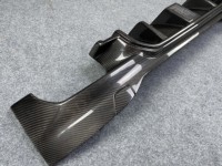 Diffuseur de pare-chocs arrière en fibre de carbone sèche style 3D avec LED pour BMW Série 5 G30 F90 M5 2017-2023, pièces de tuning aérodynamique extérieur pour voiture