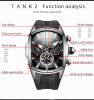 Großhandel REEF TIGER RGA3069 Verkäufer Multifunktionale Mechanische Automatische Sportuhren Relogio Masculino Luxuriöser Freizeitstil