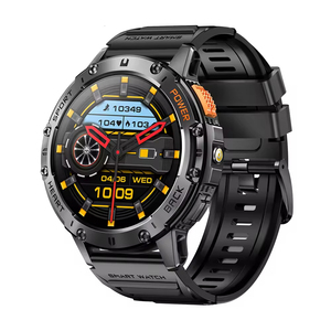 Montre connectée <span class=keywords><strong>K65</strong></span> pour appels, IP67, écran AMOLED 1,43 pouces, surveillance de la fréquence cardiaque, de la pression artérielle, de la santé, montre de sport magnétique - Product Image 4