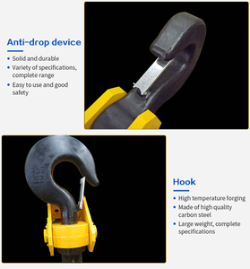 Crochet de grue robuste de 25 tonnes pour grue à portique, haute capacité de charge, en acier forgé avec loquet de sécurité pour opération portuaire - Product Image 5