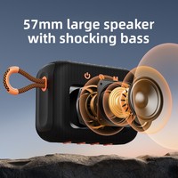 Enceinte portable Zealot S75, mini enceinte étanche IPX6 10W avec carte TF, cordon, pour l'extérieur