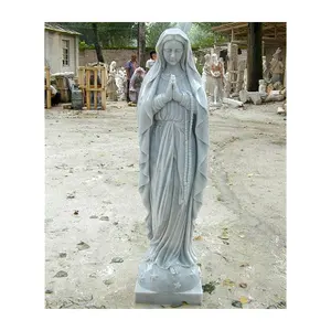 Maria JK Customizable Sculpture Purely Hand Carved Virgin Maria Statues Life Size Virgin Mary Antique Marble Statues