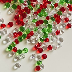 Confettis transparents en résine acrylique diamantée de 1000 g, 3 mm et 4 mm, pour la décoration de mariage, confettis de table, <span class=keywords><strong>perles</strong></span> à disperser - Product Image 1