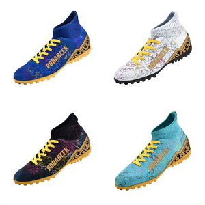 Usine personnalisée Chine professionnel moins cher nouveau Oem Fg haut à col haut crampons hommes chaussures <span class=keywords><strong>de</strong></span> Football bottes <span class=keywords><strong>de</strong></span> Football - Product Image 2
