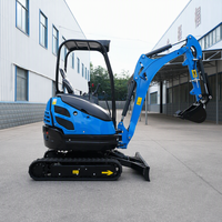 Mini-excavatrice compacte certifiée CE à prix abordable, moteur électrique 2,5 tonnes, 1 tonne, 2 tonnes, pour la construction et les travaux d'excavation