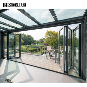 Pintu Lipat Aluminium Modern HANNOVER, Pintu Lipat Kaca Anti Badai, Hemat Energi, Kedap Suara, Sistem Lipat untuk Patio - Product Image 2