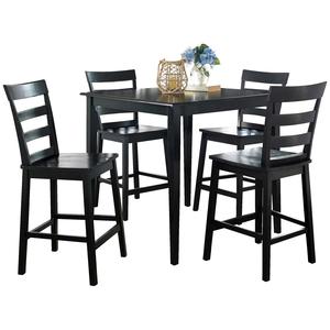 Juego de comedor de altura de mostrador de madera maciza VIET NAM, 5 uds., para interiores con estilo contemporáneo moderno - Product Image 2