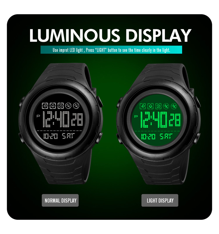 SKMEI 1674 Wholesale high quality simple fashion wrist watch men's watch 50ATM waterproof sports digital watch