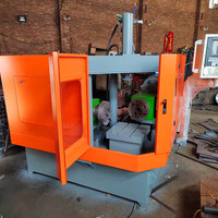 Machine professionnelle de chanfreinage CNC à deux têtes pour le chanfreinage des extrémités de raccords de tuyauterie avec traitement précis par PLC