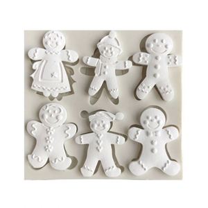 Navidad pan de jengibre <span class=keywords><strong>hombre</strong></span> fondant molde de la torta de X-mas pastillaje moldes de silicona torta Decoración - Product Image 1
