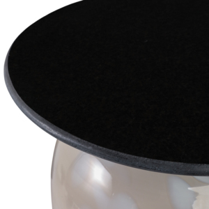 Tavolino d'Appoggio con Piano in Marmo, Tavolo Decorativo Lucido per Soggiorno, Camera da Letto, Arredamento Casa - Product Image 6