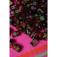 Nouvelle série Tortoise Joy 2026 : Jeu de tuiles de Mahjong américain en acrylique gravé – Cadeau de jeu de table pour adultes et divertissement de casino