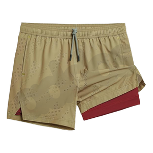 Shorts de sport pour homme en tissu toile Spandex/Polyester avec cordon de serrage et design respirant - Product Image 3