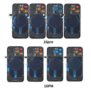 Pannello Posteriore in Vetro con Foro Grande per iPhone 14 Plus, <span class=keywords><strong>Cover</strong></span> <span class=keywords><strong>Batteria</strong></span> per iPhone 14 Pro Max 15 16, Sportello Posteriore con Vetro e Magnete NFC - Product Image 2