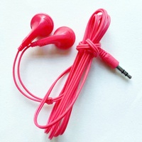 Earphone murah sekali pakai untuk bus penumpang desain baru earphone sekali pakai dengan kabel gratis ongkos kirim
