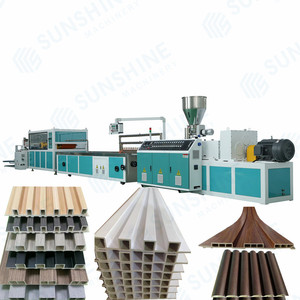Máy sản xuất tấm tường Louver PVC <span class=keywords><strong>WPC</strong></span>, dây chuyền sản xuất máy ép đùn, thiết bị nhà máy sản xuất, máy chế tạo - Product Image 1