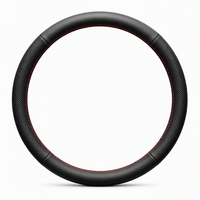 Housse de volant en cuir perforé sur mesure pour BYD Han Seal Song Plus 2021-2024, respirante, antidérapante, accessoire intérieur
