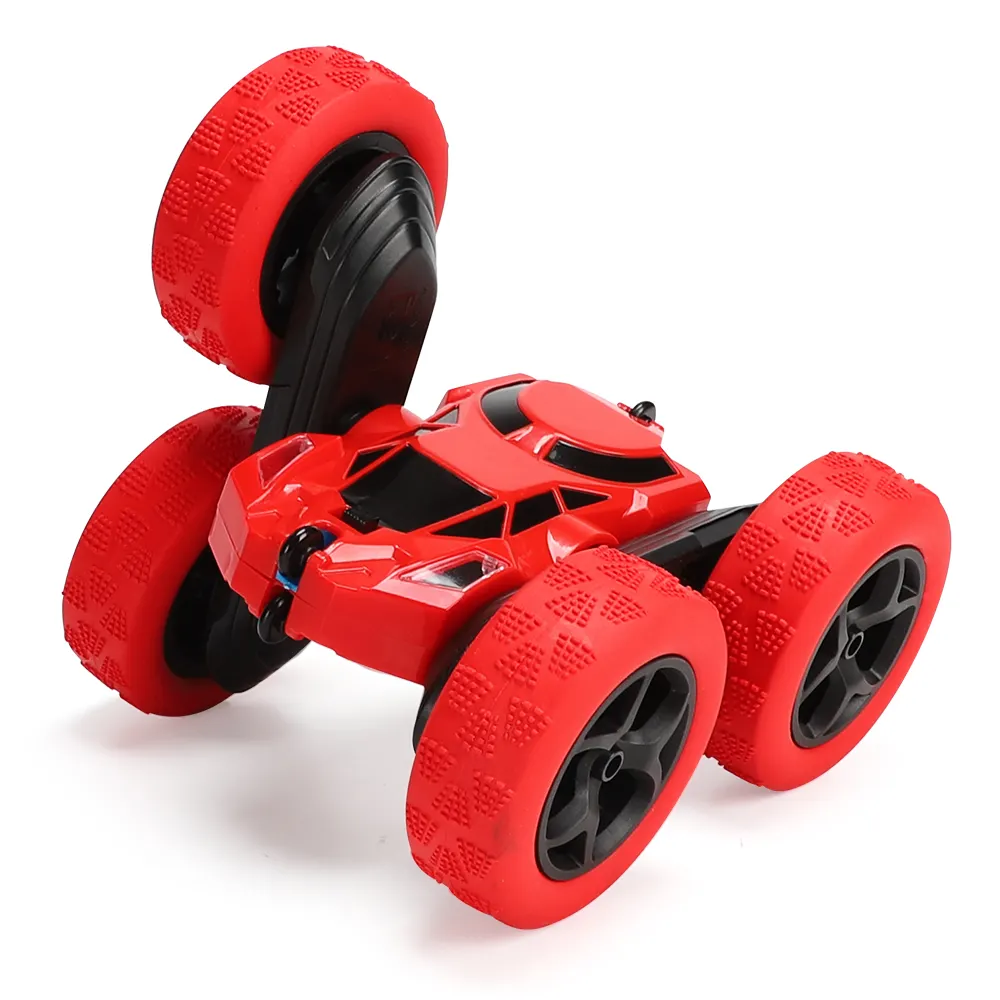 2.4Ghz रिमोट कंट्रोल स्टंट कार 4 पहियों आर सी कार बच्चों के लिए बहाव रेस कार खिलौना के साथ 360 डिग्री रोटेशन क्रॉलर टायर