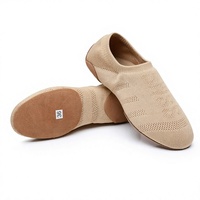 Chaussures de pom-pom girls et d'aérobic à pompons, tige en maille, semelle extérieure composite, pour femmes adultes, pour la pratique de la danse jazz, moderne, yoga et ballet classique