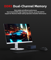 AMD Ryzen 5 6600H R7 7735HS 7840HS 8745HS DDR5 16G 32G M.2 2280 NVME 2.5G LAN-Anschlüsse AI Mini-PC für Business, Home und Gaming