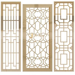 EX194 Modern Indoor/Outdoor Stainless Steel Partition Multi-Functional Decorative Laser Cut Metal <b>Screen</b> Room Dividers - Product Image 6