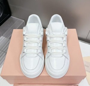 Zapatos de plataforma de cuero blanco puro, con cordones anchos y doble pulido, para aumentar la altura, informales y de oficina, color blanco bebé. - Product Image 4