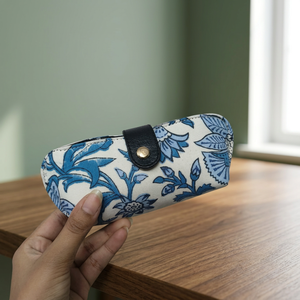 Wholesale Handmade Polyester/Cotton/Metallic Discharge Printed Plain Dyed 80g Fabric Sunglasses Goggles <b>Eyeglasses</b> Cases Pouches - Product Image 2