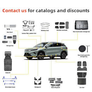 Kit de garnitures intérieures en fibre de carbone ABS Maremlyn, tapis de sol de <span class=keywords><strong>voiture</strong></span> en TPE imperméables et résistants à l'usure <span class=keywords><strong>pour</strong></span> accessoires BYD Atto3 Yuan - Product Image 2