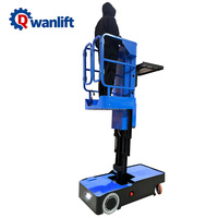 Nuevo Elevador Hidráulico Autopropulsado Wanlift para Recolección de Pedidos, Altura de Trabajo de 3m/5m, Modelo TPL50/TPL60, Mesa de 650x720mm, Shandong