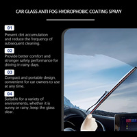 100ml verre de voiture Anti-buée revêtement hydrophobe Spray rétroviseur pare-brise étanche Agent anti-buée nettoyage du verre