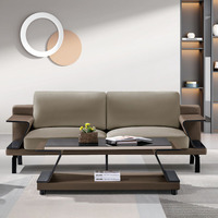 Conjunto de Sofás Comerciales de Cuero Seccional - Diseño Moderno, Muebles de Oficina Duraderos para el Hogar, Oficina, Escuela y Hospital