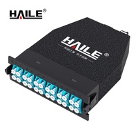 Boîtier de distribution de fibres optiques multimodes HAILE Factory Direct MPO-LC Cassette 24 ports OM3 OM4, panneau de brassage haute densité