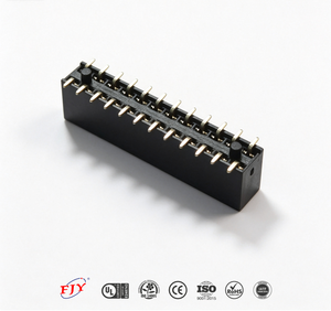 Connecteur PCB écologique PH2.54 2.54mm 26 broches 2x13P double rangée, connecteur femelle SMT SMD, laiton plaqué or, 3A 500V - Product Image 1