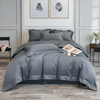 Ensemble de literie de luxe en coton biologique 100% pour lit king size, pour la maison, l'hôtel, utilisation de couvre-lit de mariage, doux, 300 fils, style moderne