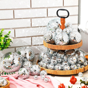 Hot Selling Luxe Glas Eco Crystal Disco Mozaïek Spiegel Sparkle Ball Voor Kerstboom Vakantie Bar Party Decoratie - Product Image 2