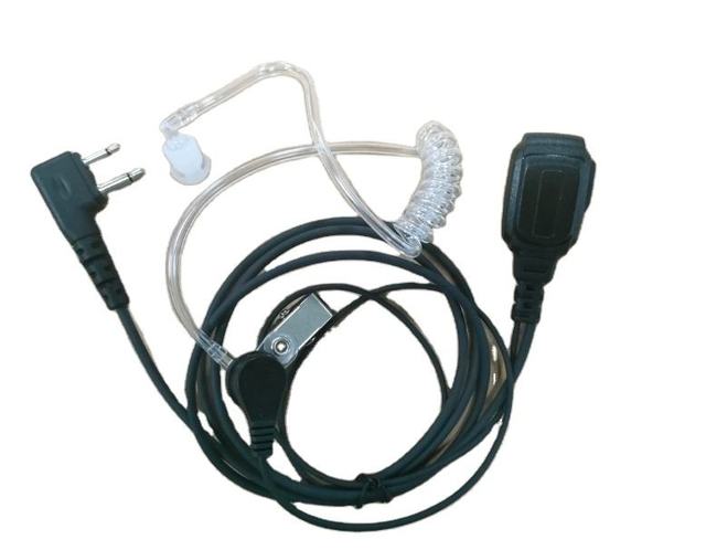 GT63V2-S2 Portable Handheld Transceiver Acoustic Earjack 3.5mm 100CM Cord Length Tube Earpiece for Midland