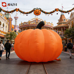 Arche gonflable publicitaire personnalisée, citrouille géante illuminée par LED pour la promotion, Halloween - Product Image 1