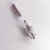 Connecteur d'antenne coaxiale RF 50 ohms, connecteur BNC femelle à sertir pour câble RG316