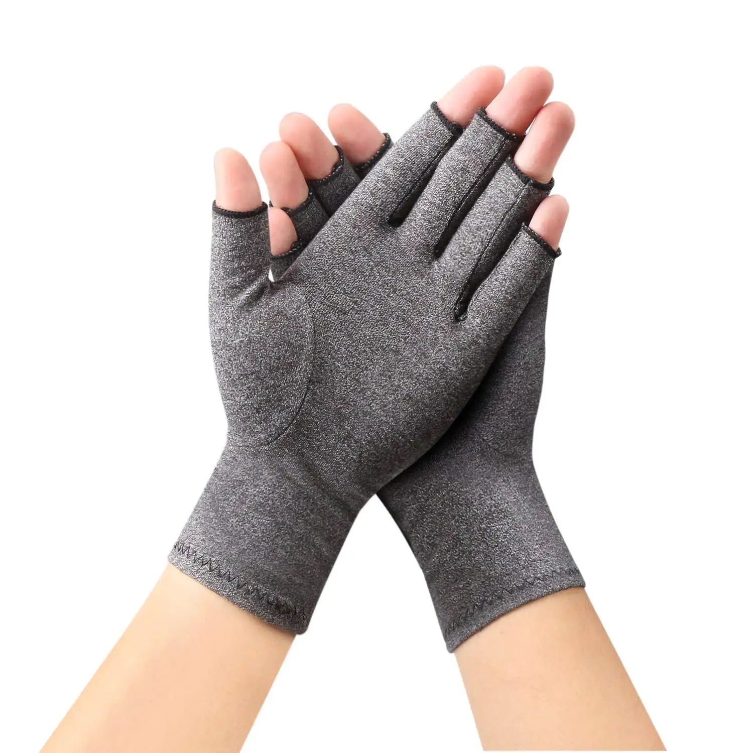 Spandex pression magnétique arthritiques gants de compression gants sans doigts pour le travail quotidien femmes hommes