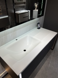 2025 tùy chỉnh hiện đại sang trọng thông minh Gương tủ phòng tắm Vanity tường treo bàn trang điểm cho trang trại phòng ngủ ứng dụng - Product Image 4