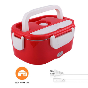 110V/220V Plastic Portable Heater Bento Electric Heated Lunchbox Hot Food Thermal Lunch Box