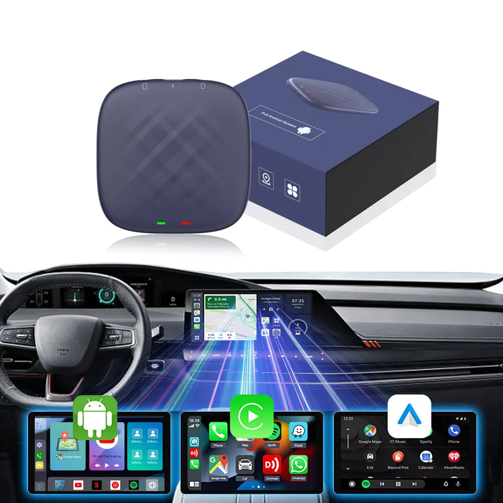 Carplay Ai Box Draadloze Android Auto Android 13.0 Bulit-In Gps Navigatie Mini Caprlay Box Draadloze Carplay Adapter