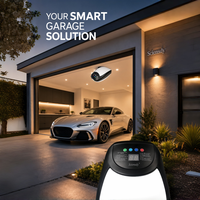 Ouvre-porte de garage intelligent Sciensdy-CK 600N-1200N avec lumière LED intégrée, compact et léger, installation facile
