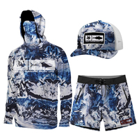 Sweat à capuche personnalisé pour homme, protection solaire, manches longues, séchage rapide, respirant, UPF50+, pour la randonnée, la course à pied, le sport, avec short